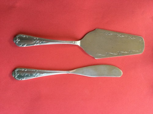 VINTAGE CLASSIC SET OF 5 CAKE FORKS, BUTTER KNIFE & CAKE SLIDE - EPNS - Picture 9 of 12