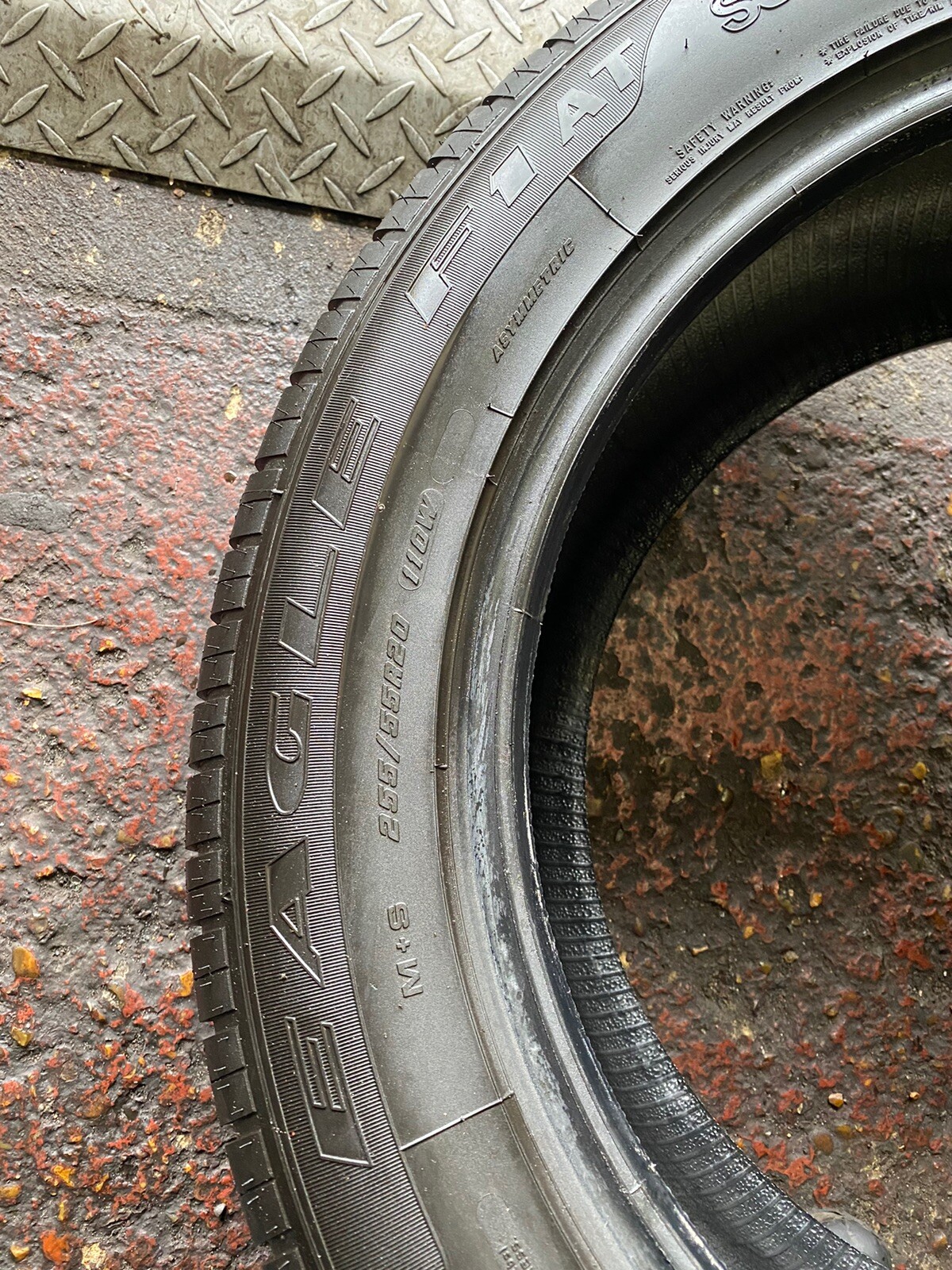 2x 255 55 20 (110W) 2555520 255/55/20 Goodyear Eagle F1 AT NEW M+S ...