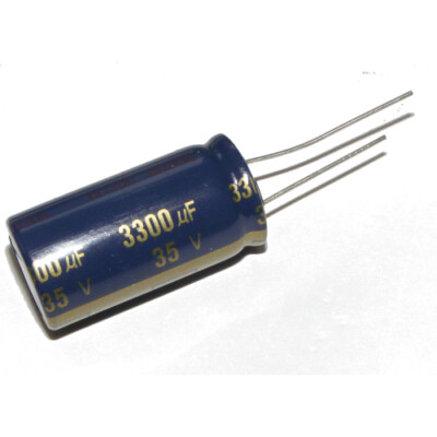 [3pcs] 3300uF 35V 18x35 LOW ESR Electrolytic Capacitor EEUFC1V332
