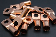 2 GAUGE COPPER 5/16 RING 50 PK CRIMP TERMINAL CONNECTOR AWG BATTERY LUG CUR2516