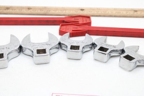Snap On 211FCO 3/8" - 1" 3/8" Drive 11 Piece SAE Chrome Crowfoot Wrench Set USA - Picture 4 of 12