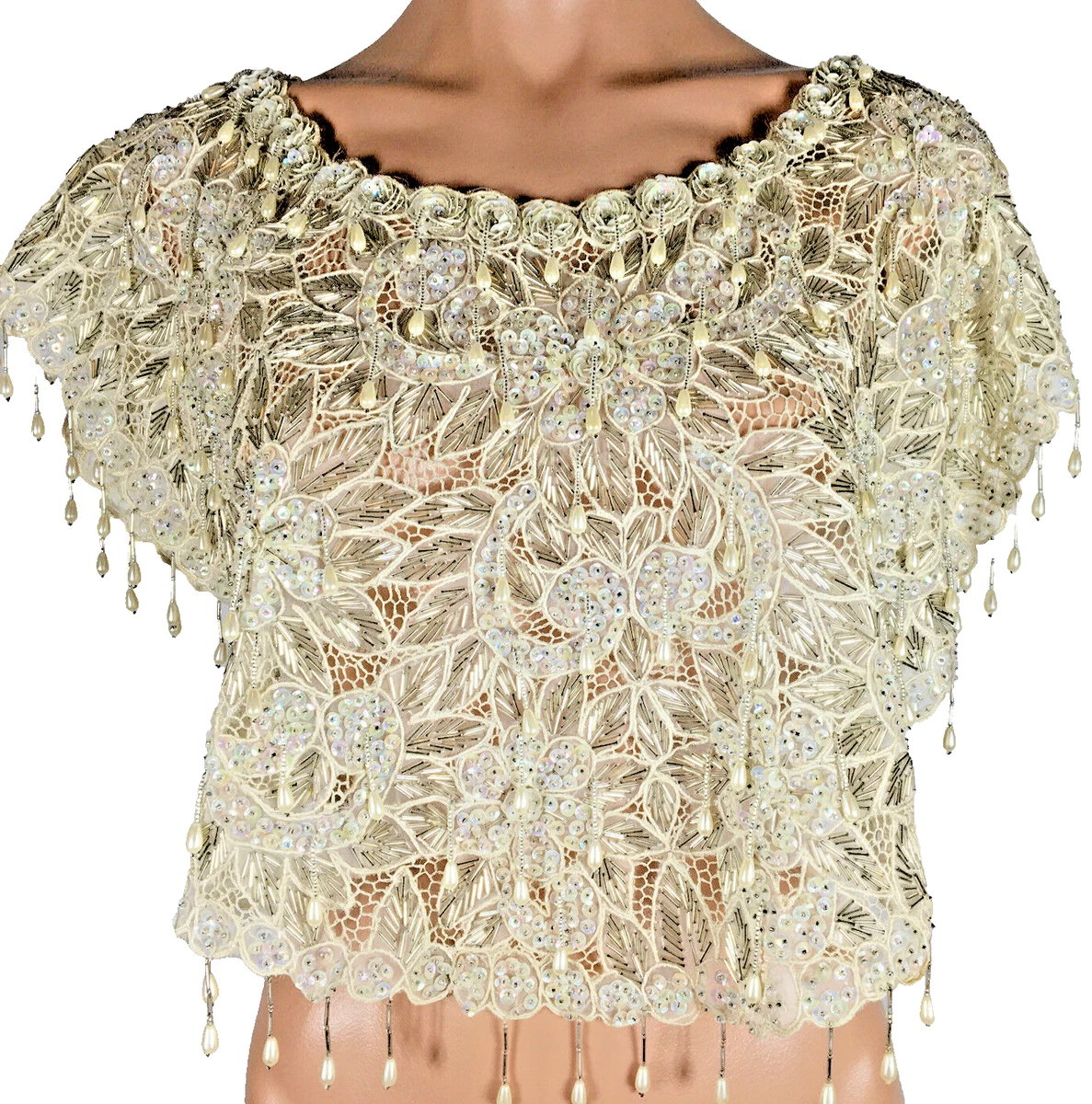 Beaded Shawls/Wraps for Women for sale | eBay