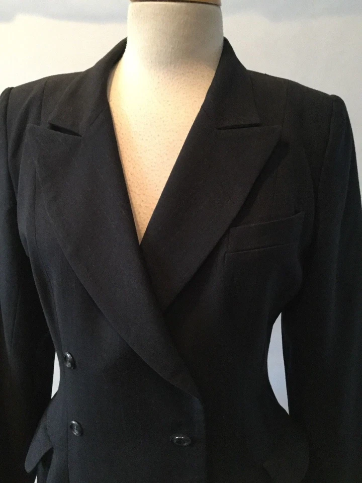 Blazer negro vintage - Jenne Maag - para mujer - ¡Talla mediana! ¡Bonito! Foto 2 de 4