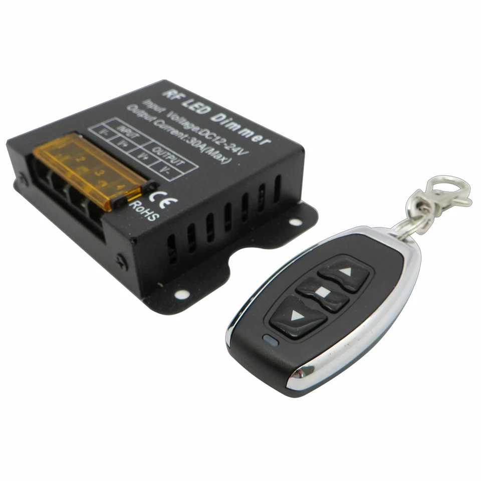 LED Funkdimmer 12 - 24 Volt DC codiert Metallgehäuse PWM Regler Funkdimmer 30A - Bild 4 von 4