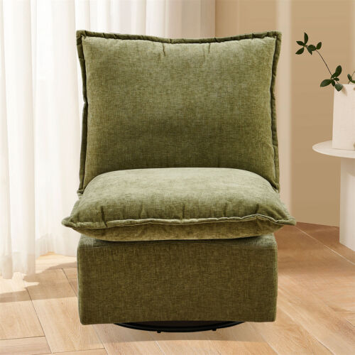360° Swivel Accent Chair Single Sofa Lounge Chair Reading Chairs for Living Room - Picture 16 of 53