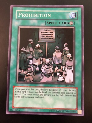 prohibition yugioh card LCYW-EN267 Genesis TCG the declared card cannot be played Card Gallery:Prohibition | Yu-Gi-Oh! Wiki