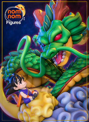 CHIBI, Shenron - Dragon Ball, Drache, Figur,  3D Druck, NomNom Figures, UNBEMALT