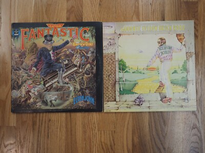 ELTON JOHN  Goodbye yellow brick road Vinyl Double album Captain Fantastic lot