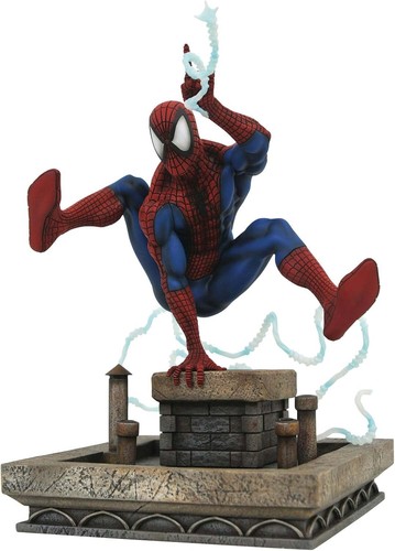 SPIDER-MAN 90s PVC STATUE | Marvel Gallery Diorama | Diamond Select 8 Inch - Picture 4 of 7