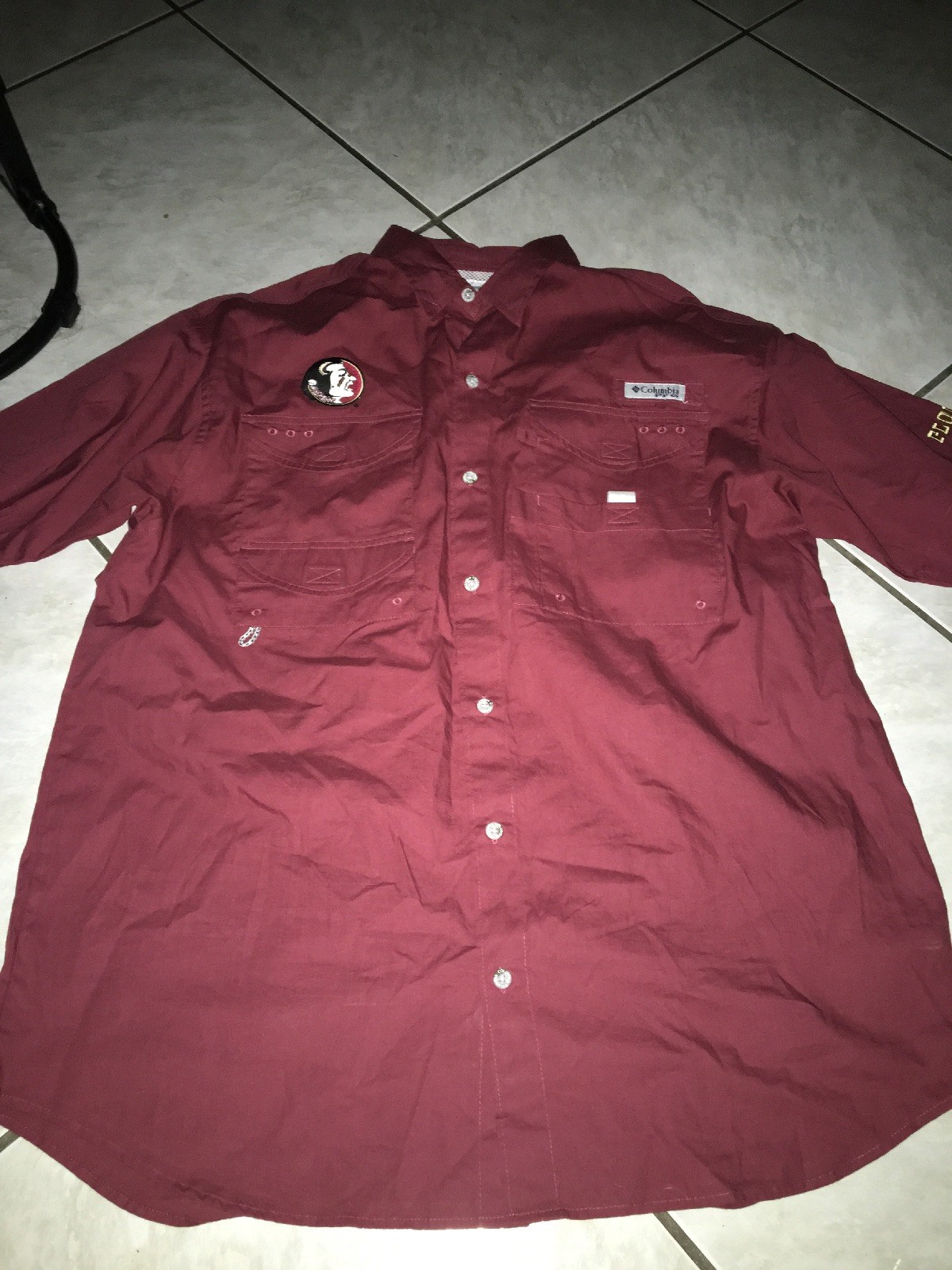 Columbia PFG Mens Shirt Sz Medium FSU 