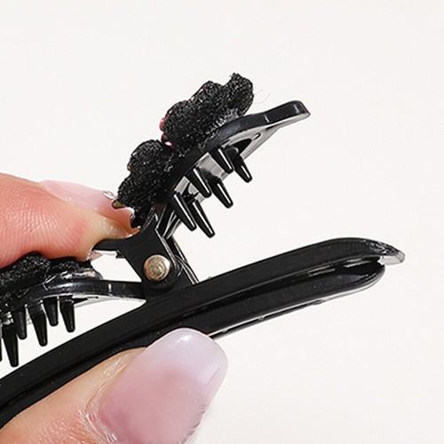 Sparkling Crystal Stone Braided Hair Clips Satin Rhinestone Fabric Hair Bands! - Bild 11 von 19