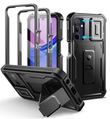 Dexnor für Samsung Galaxy A15 5G Hülle Heavy Duty Robust mit Kamera abdeckung