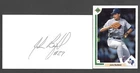 John Barfield ( Debut 1989 ) TEXAS RANGERS  SIGNED AUTOGRAPH AUTO 3x5 INDEX COA