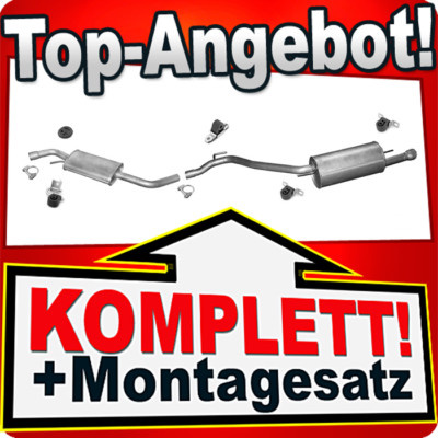 Auspuff für VW T4 TRANSPORTER 2.0 2.5 2.8 VR6 SWB-Kurz 1996-2003 Auspuffanlage