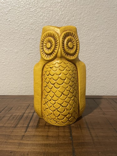 Vintage California USA Pottery Owl Bank 1960’s