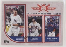 2018 Big League Stat Kings Trio George Springer Jose Altuve Aaron Judge #304 0a1
