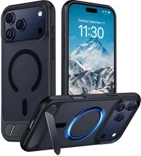 Temdan Designed for iPhone 17 Pro Case, Built-in Invisible KickstandCompatibl...