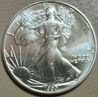 1990 American Silver Eagle 1 Troy Oz .999 Fine Silver