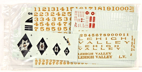 Calcomanía Walthers escala HO #934-60930 cabina Lehigh Valley diésel carga/pasajero | Condition: New