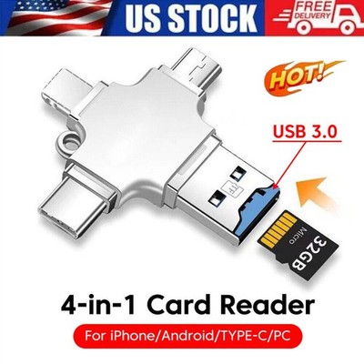 USB 3.0 Flash Drive Type -C Photo Stick OTG For iPhone iPad Android Samsung US 