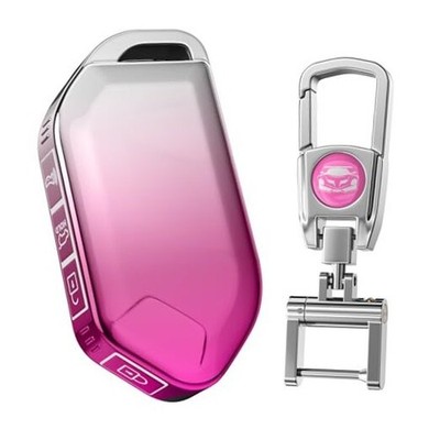  for Kia Key Fob Cover with Keychain.No Screws Model-2 Gradient Pink-model 2