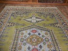 Turkish Oushak Rug, Geometric Multicolored Handmade Bohemian Rug 9x12 Ft — photo 9