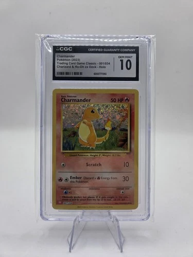 Charmander 001/034 Charizard & Ho-oh EX Deck CGC 10
