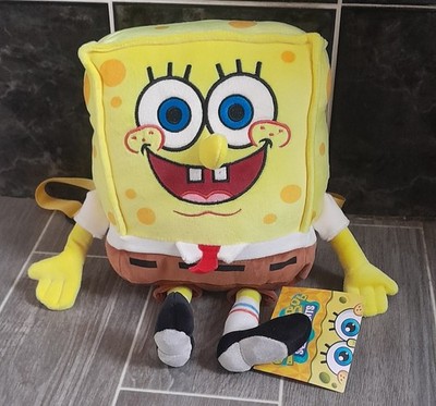Neu SPONGEBOB SQUAREPANTS Plüsch Rucksack Backpack Handtasche