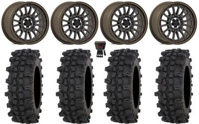 Valor V14 15'' Wheels Root Beer 32'' ACP Tires Can-Am Renegade Outlander