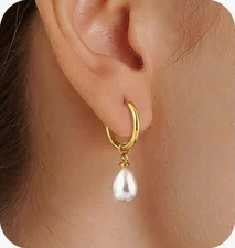 Aretes Argollas en Oro 14K Pendientes Joyería Fina de Moda Regalos Para Mujer