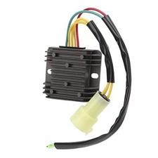 Motorcycle Voltage Regulator 5 Wires 12V Alloy Volt Rectifier Replacement for