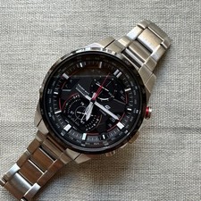 CASIO EDIFICE EQW-A1200 Watch Black Digital Men's Pre-owned
