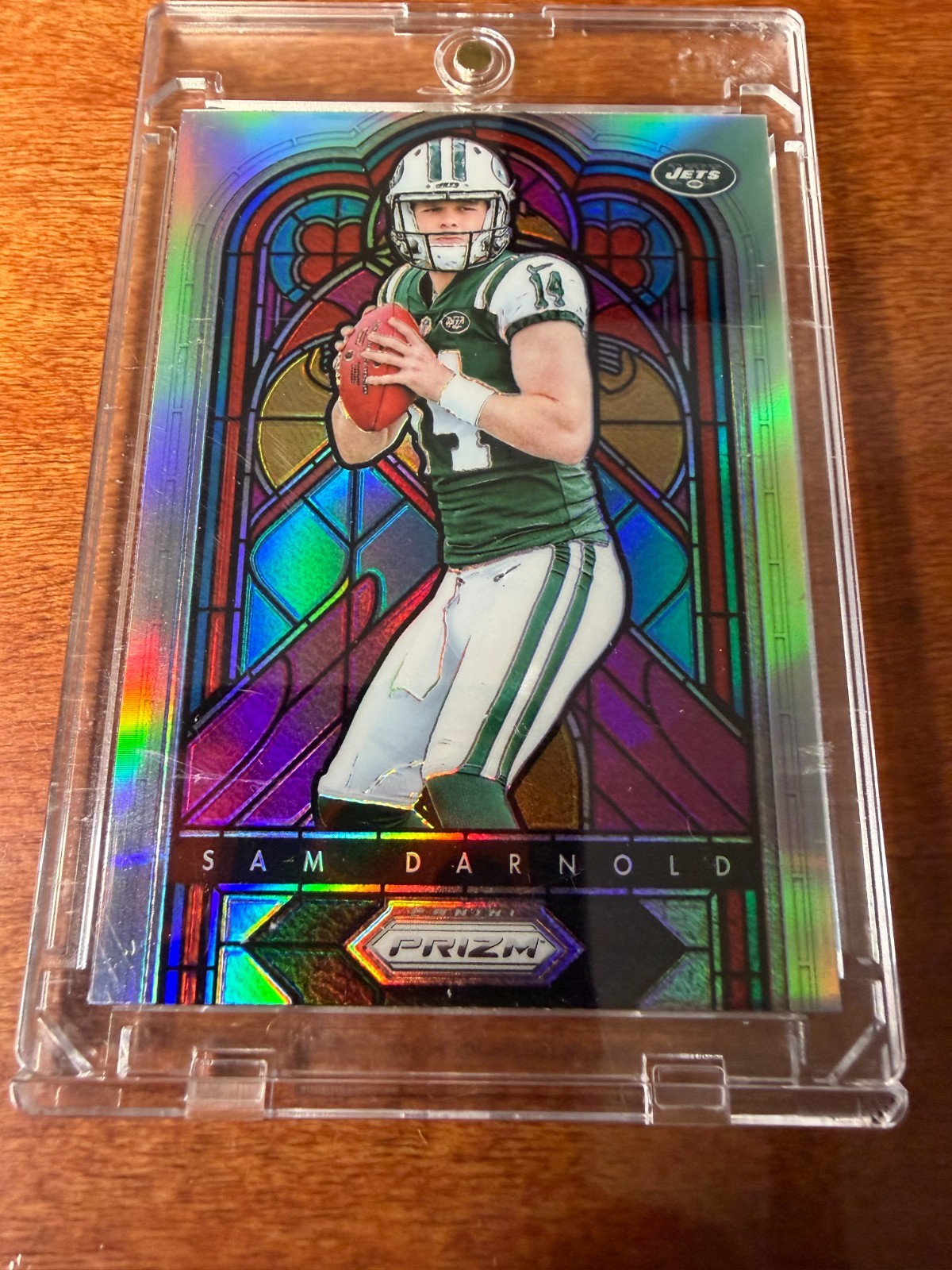 2018 Panini Prizm Sam Darnold Stained Glass Rookie RC #SG-9 Jets / Seahawks