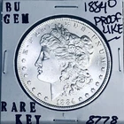 1884 O BU GEM MORGAN SILVER DOLLAR UNC MS+++ U.S. MINT RARE COIN 8778