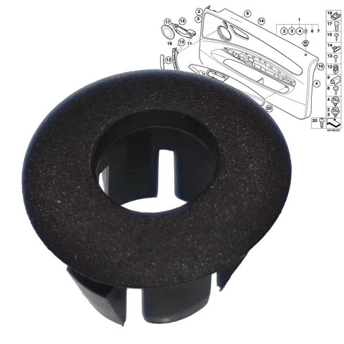 Left Door Lock Pin Button Trim for BMW E81 E82 E88 Custom Fit 51416975325 - Picture 5 of 7