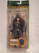 ToyBiz LOTR Fellowship action figure - SUPER POSABLE STRIDER Ranger of the North