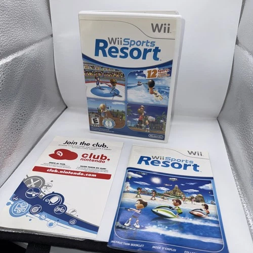 Wii Sports Resort (Nintendo Wii, 2009) CIB with Manual Tested Complete