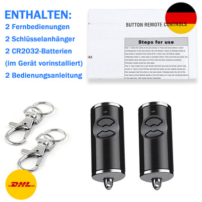 2 Stk Garagentor Handsender für Hormann HSE2/HSE4 868-BS,HS1/HS2/HS5 868Mhz BS