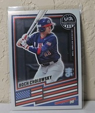 ROCH CHOLOWSKY 2026 PANINI USA STARS & STRIPES #81 PRIZM TRUE ROOKIE CARD UCLA🔥