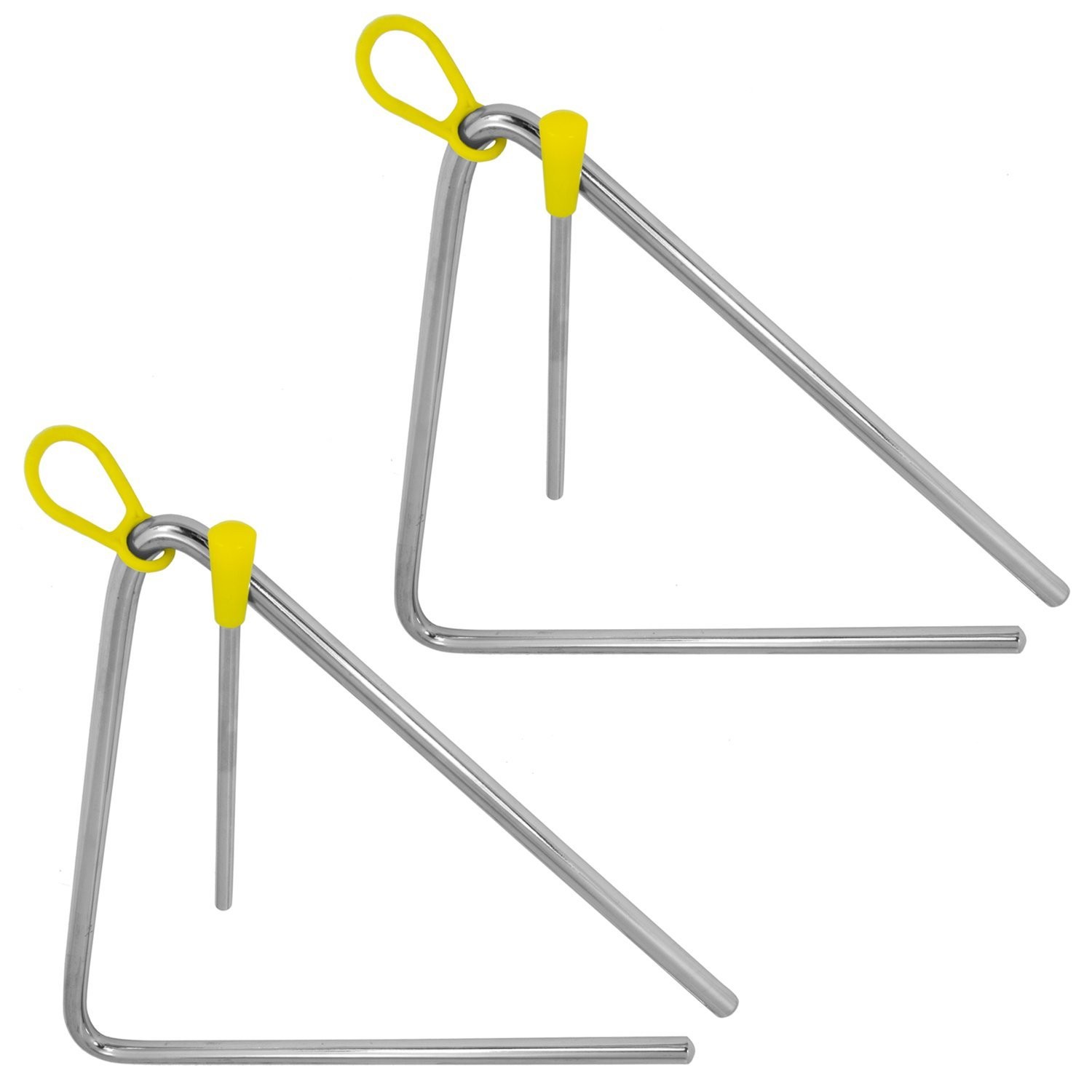 Triangle de 20,3 cm lot de 2 avec mailloche pour éveil musical