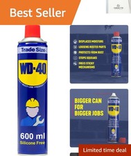 WD40 Multi-Use Lubricant Spray 600ml - Professional Rust Protection Formula 21.65 per litre