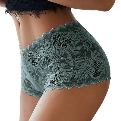 Atmungsaktiv Damen Höschen Bequem Dessous Durchsichtig Höschen Leicht Spitze