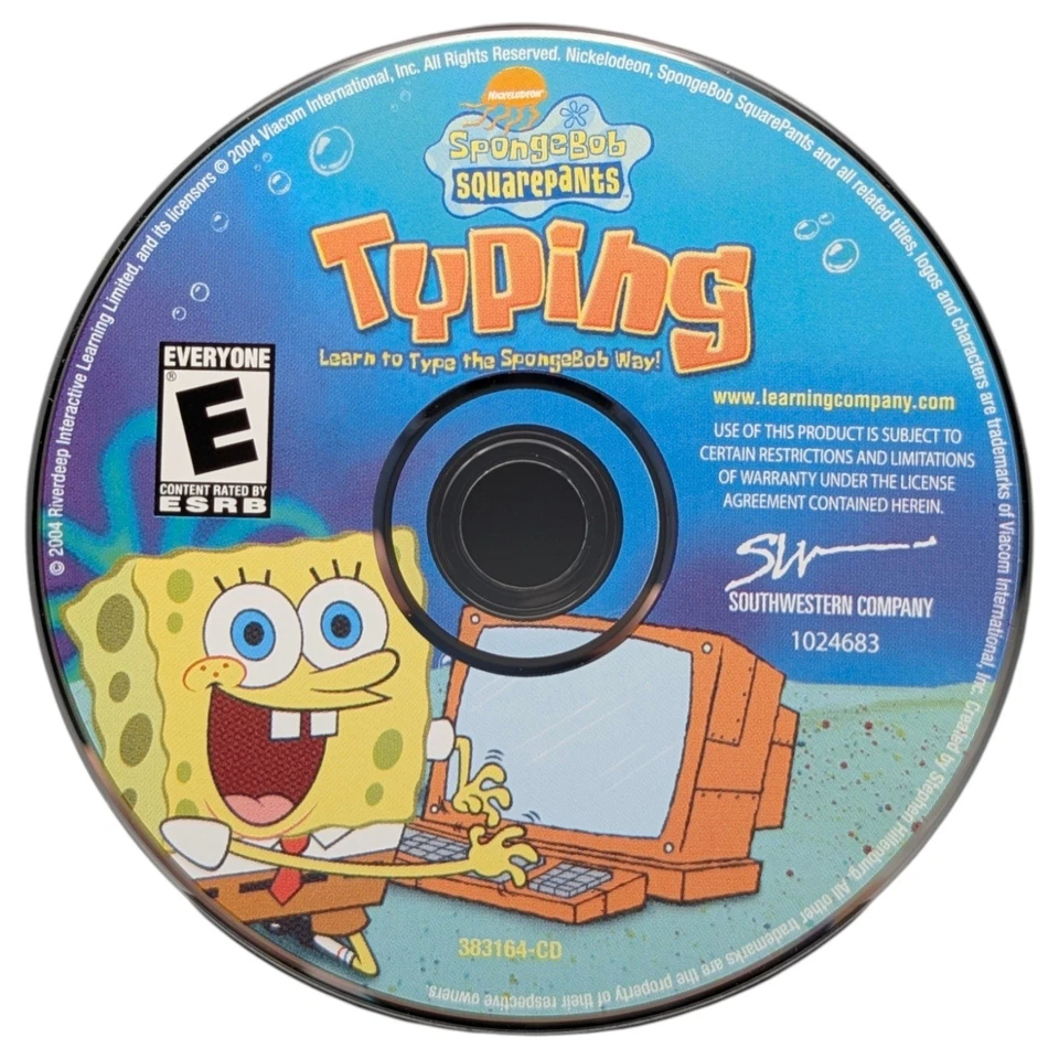 Spongebob Squarepants Typing PC MAC CD-ROM Game The Learning Company Kids - Image 4 of 4
