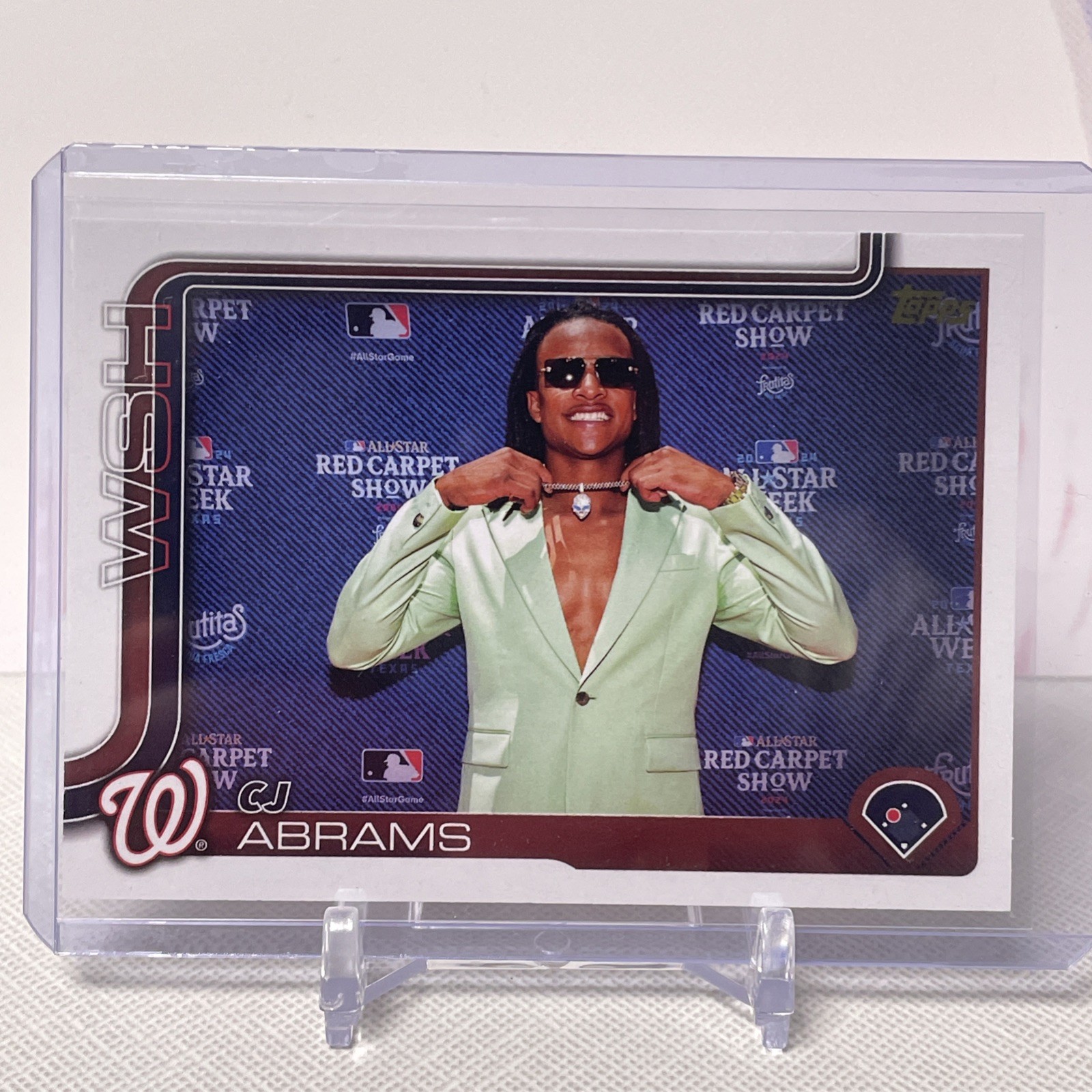 2025 Topps Series 1 CJ Abrams Golden Mirror Image Variation #122 Ssp