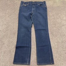 Levi s 517 Bootcut Jeans Mens W38 L34 35X31 USA Dark Denim Red Tab 70's