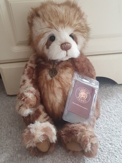Charlie Bear Tegan With Tag Protector