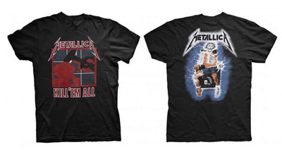Official Metallica Kill em All T-Shirt Vintage XL 