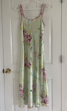 Oscar de la Renta Pink Label Slip Dress L Floral Maxi Cottagecore Garden Wedding