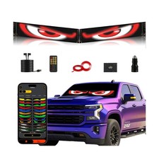 Devil Eyes Light for Cars 2-Pack 23.4''x4.7'' Dual LED Eyes for Car Wi