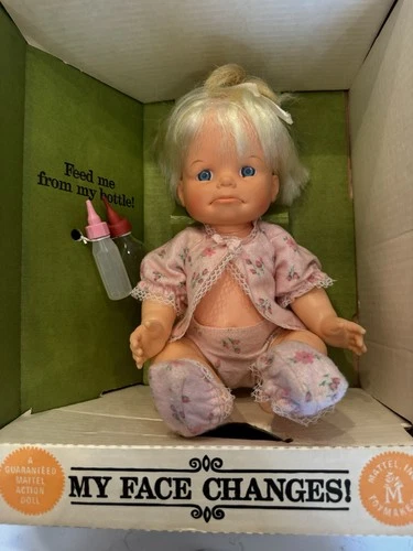 Mattel Cheerful Tearful Baby Doll Vintage In Original Box As Pictured